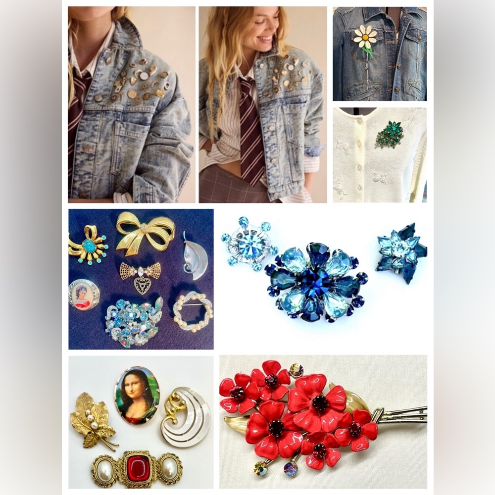 See My Listings!: Scatter Pins & Brooches as seen on Free People Website